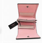 NWT Victoria’s Secret Pink Stripe Compact Wallet Card Holder Coin Pouch