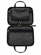 Victoria’s Secret Black Hanging Travel Case Toiletry Organizer Bag