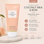 Victoria’s Secret Coconut Milk & Rose Calm Cream Body Wash 8 fl oz Shea Butter