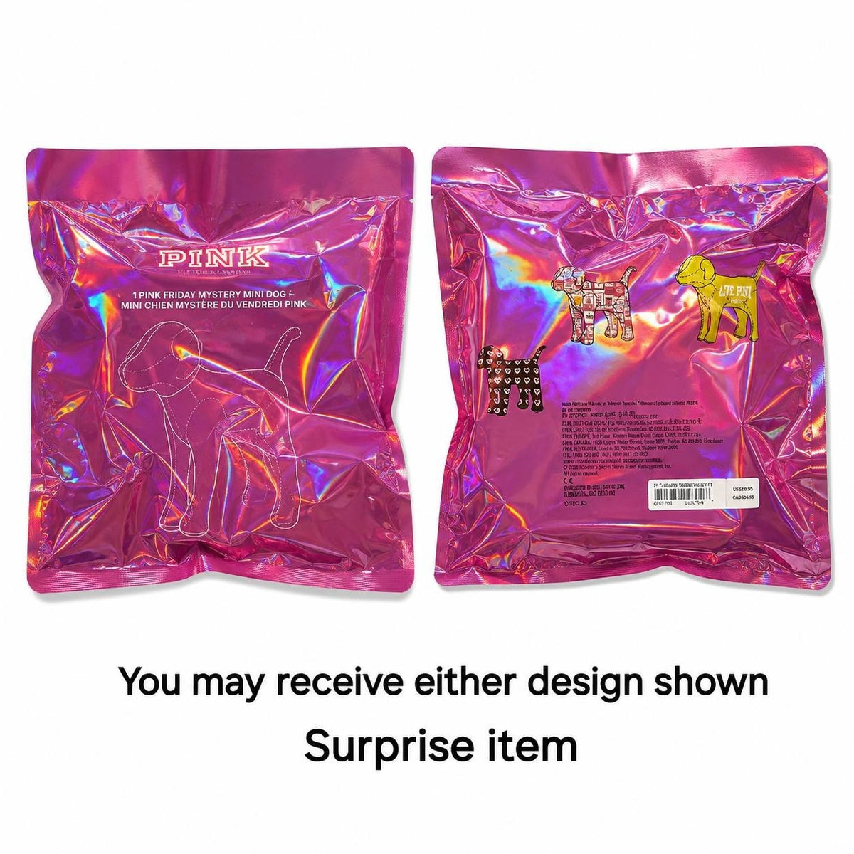 VS PINK Mystery Puppy Blanket Set