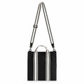 PINK Victoria’s Secret Black Canvas Crossbody Tote Bag Adjustable Strap NWT