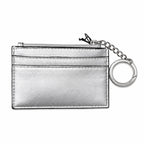 Victoria’s Secret Silver Card Holder Zip Wallet Keychain