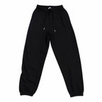 Angel Wing Graphic Jogger Sweatpants Black Fleece Casual Lounge Pants