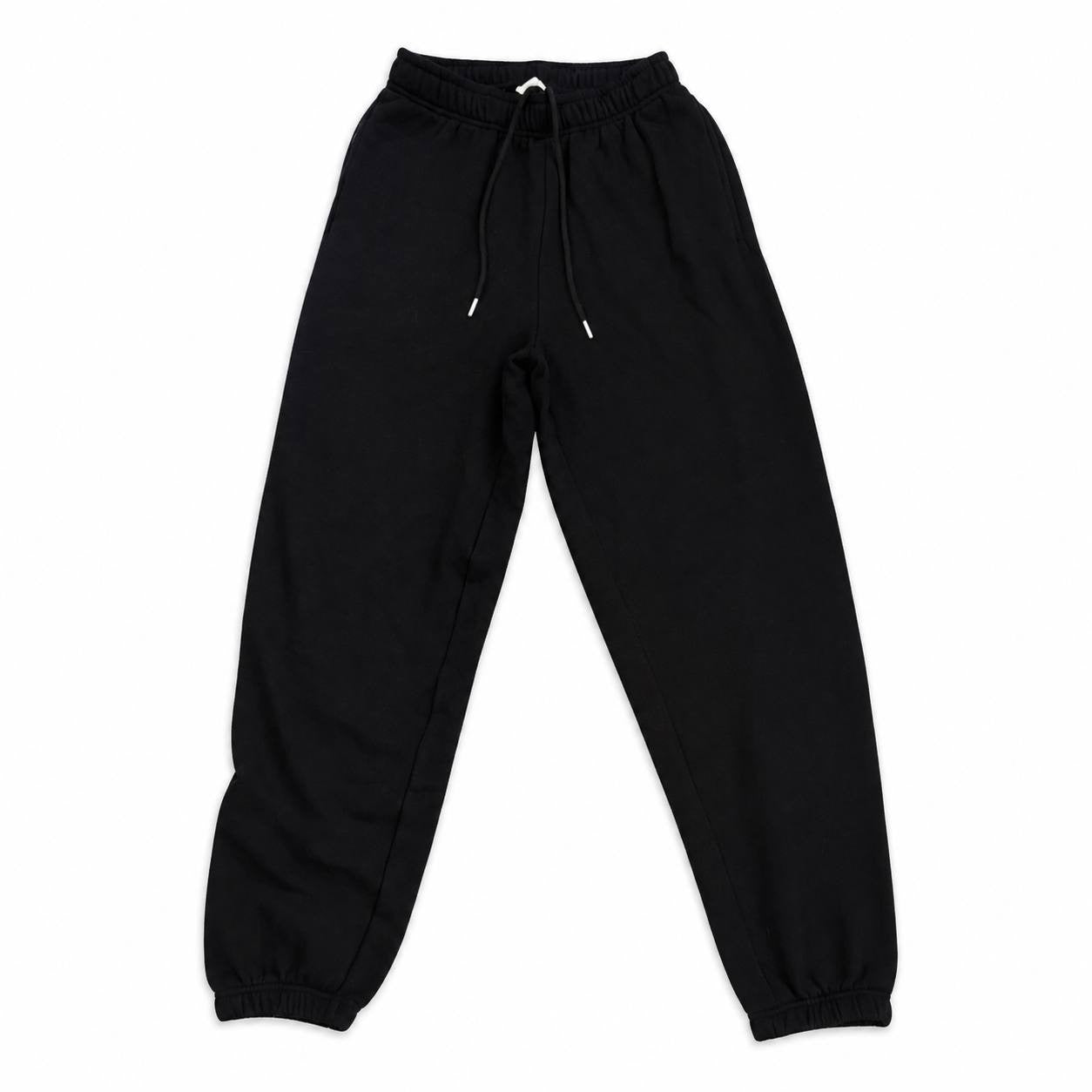 Angel Wing Graphic Jogger Sweatpants Black Fleece Casual Lounge Pants