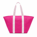 Victoria’s Secret PINK Canvas Tote Bag Hot Pink Zip Top Large