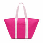 Victoria’s Secret PINK Canvas Tote Bag Hot Pink Zip Top Large