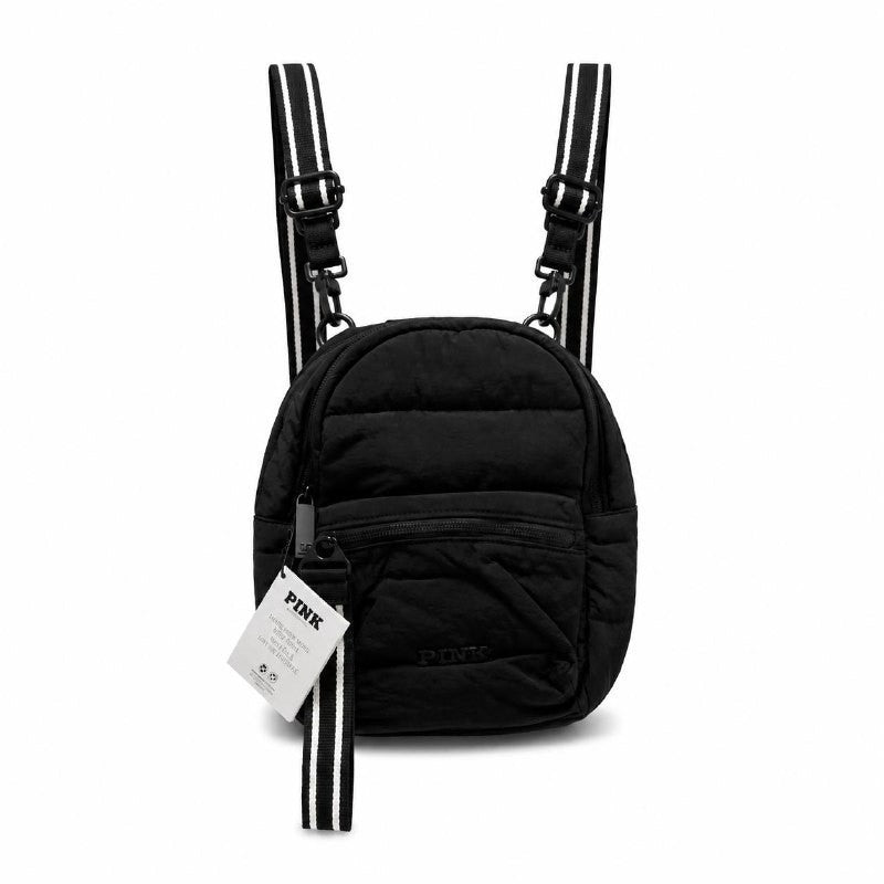 PINK Victoria’s Secret Convertible Mini Backpack Black Crossbody NWT