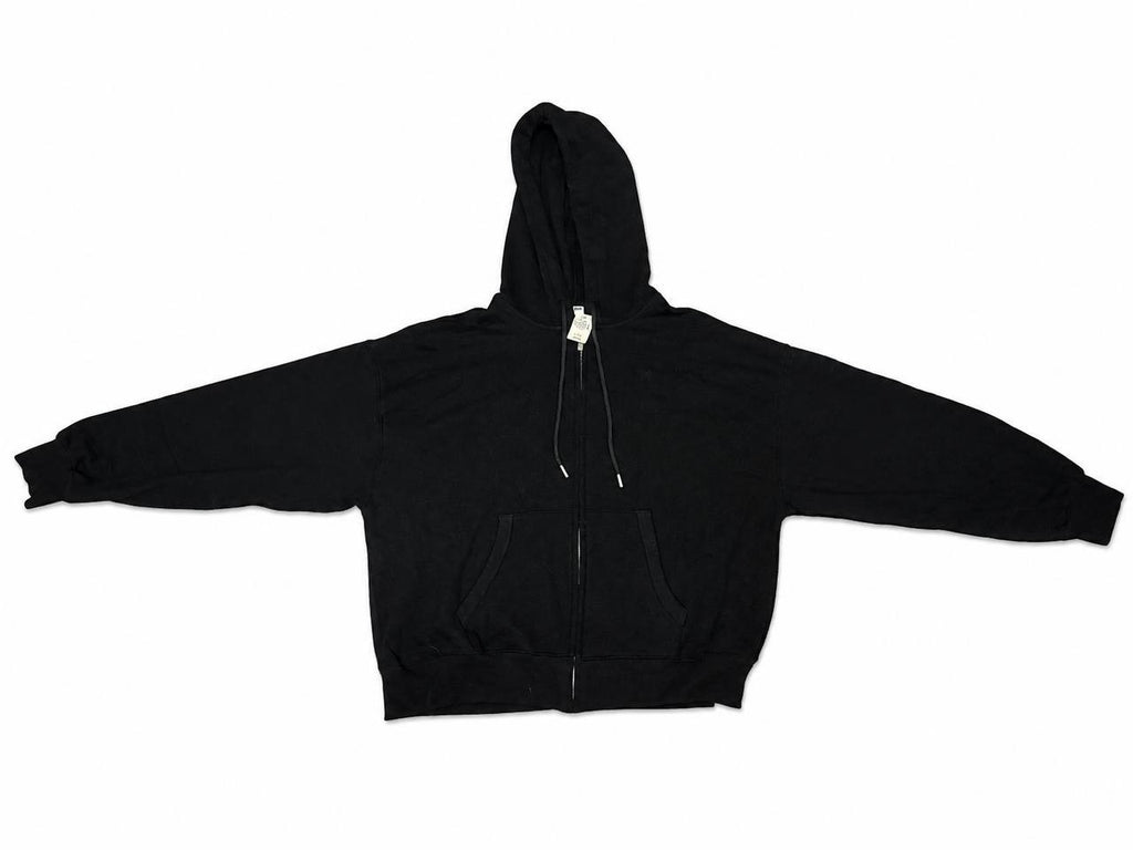 VS PINK Oversized Full Zip Hoodie Black Wing Graphic Back Women’s NWT