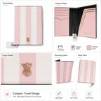 Victoria’s Secret Pink Stripe Passport Holder Travel Wallet NWT