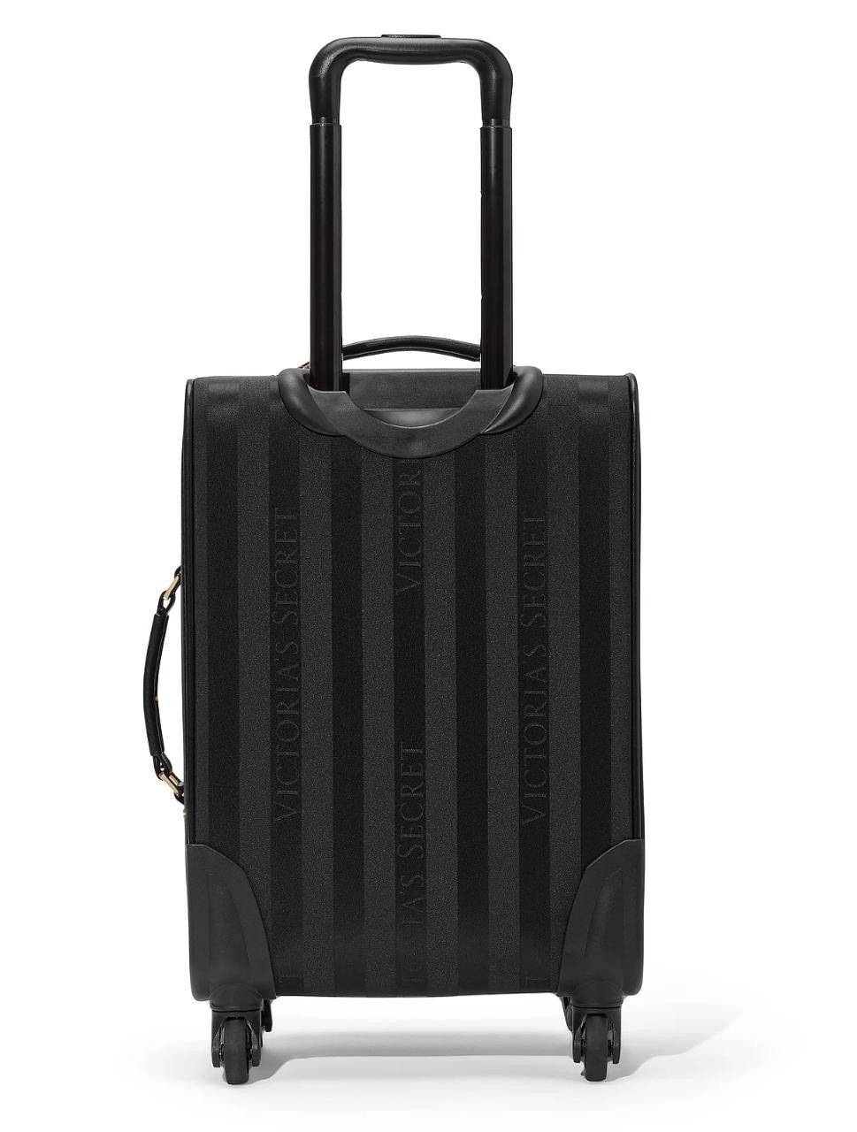 Victoria’s Secret Rolling Carry On Suitcase Black Stripe Travel Bag