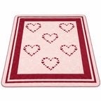 Victoria’s Secret Cozy Fleece Blanket Pink Hearts 59.8x50