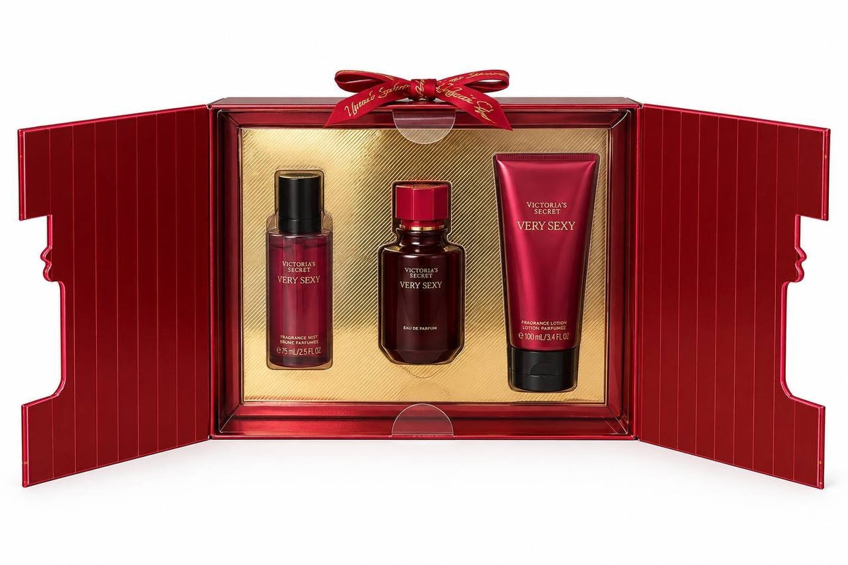 Victoria’s Secret Very Sexy 3-Piece Gift Set, Eau de Parfum 1.7 fl oz, Fragrance