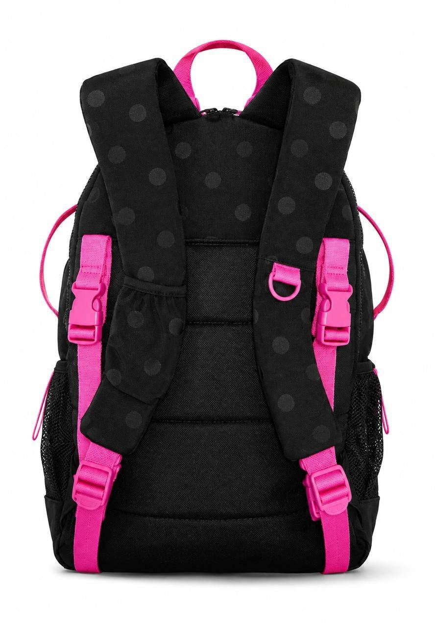 Victoria’s Secret PINK Black Hot Pink Backpack School Travel Bag