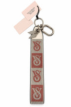 VS-RHINESTONE-PINK Victoria’s Secret Rhinestone Wristlet Keychain Wing Charm