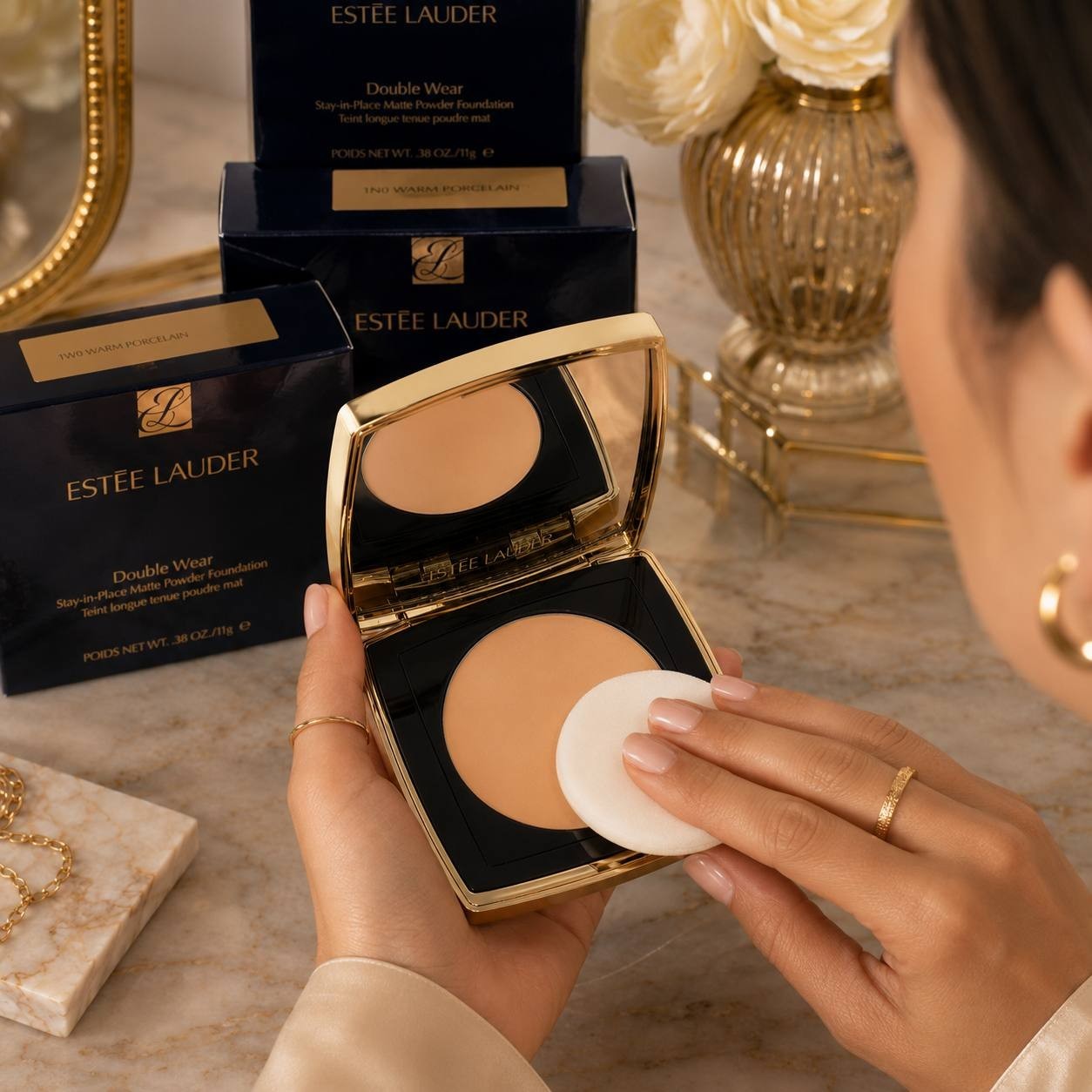 NEW Estée Lauder Double Wear Matte Powder Foundation 11g New Packaging Choose Sh