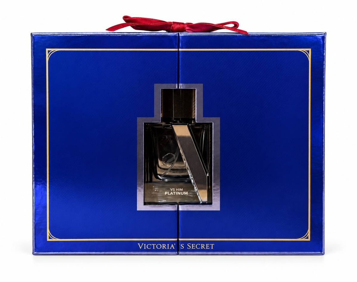 Victoria’s Secret VS Him Platinum 3 Pc Gift Set EDP Body Wash Body Bar