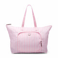 Victoria’s Secret Pink Packable Weekender Tote Bag Travel Duffel Striped Pink NE
