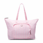 Victoria’s Secret Pink Packable Weekender Tote Bag Travel Duffel Striped Pink NE