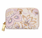 Victoria’s Secret Floral Zip Around Wallet Pink Lavender Gold Tone