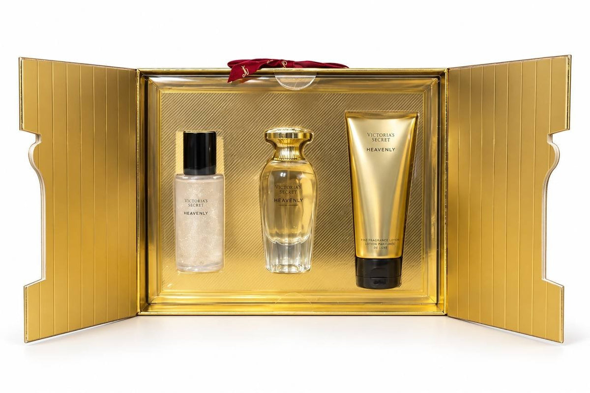 Victoria’s Secret Heavenly 3 Pc Gift Set EDP Mist Lotion New