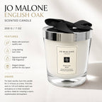 Jo Malone English Oak Scented Candle 200g 7oz Luxury Home Fragrance Gift New