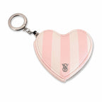 Victoria’s Secret Pink Stripe Heart Coin Purse Keychain