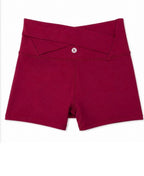 Victoria’s Secret VSX Ultra High Rise Shortie Shorts XS Wine Berry NWT