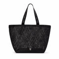 Victoria’s Secret Black Lace Tote Bag Large Shoulder Travel Beach Shopper Purse