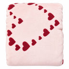 Victoria’s Secret Cozy Fleece Blanket Pink Hearts 59.8x50