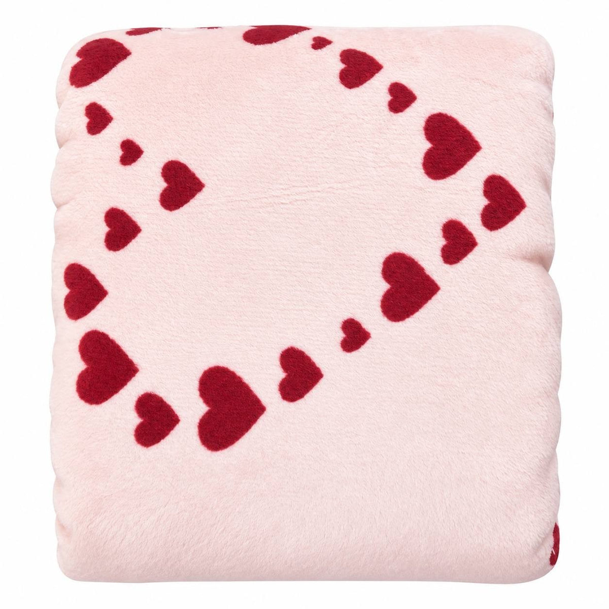 Victoria’s Secret Cozy Fleece Blanket Pink Hearts 59.8x50