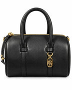 Victoria’s Secret Black Satchel Handbag Gold Hardware Crossbody Strap
