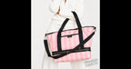 Victoria’s Secret Pink Stripe Weekender Travel Bag Large Tote NWT