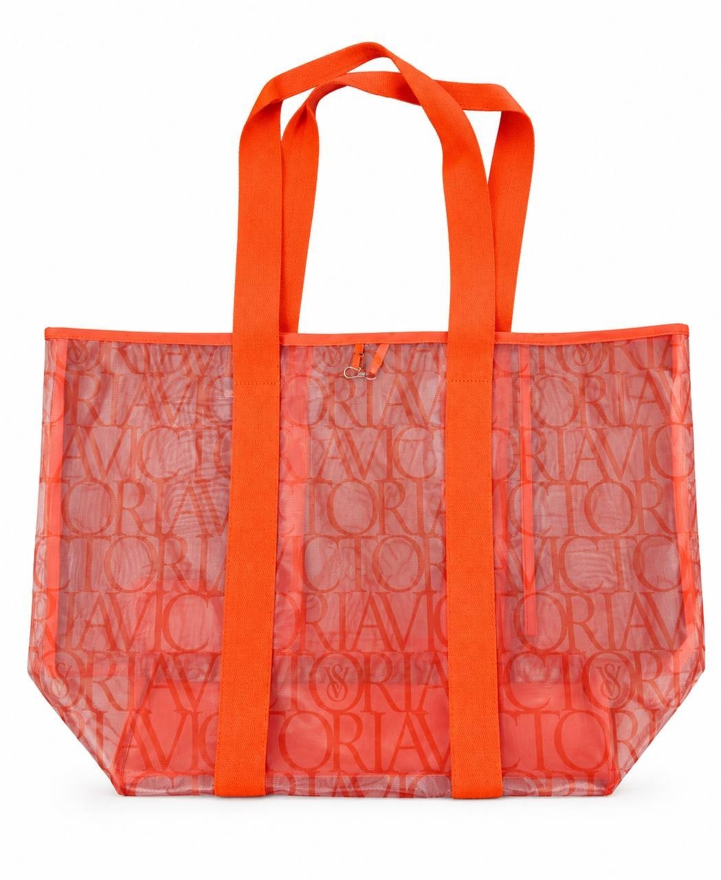 VS Coral Mesh Beach Tote Bag Large Pool Travel Shopping Tote New With Tags