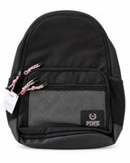 Victoria’s Secret PINK Black Backpack Mesh Pocket Pink Rope Zippers New