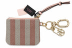 Victoria’s Secret Rhinestone Striped Mini Pouch Keychain NWT