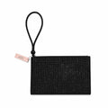 Victoria’s Secret Black Rhinestone Wristlet Pouch Clutch
