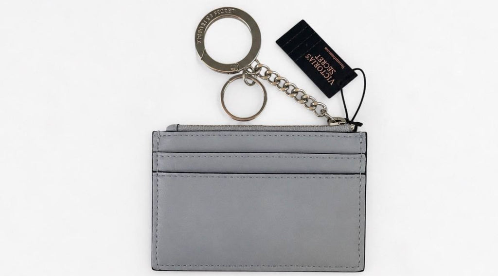 Victoria’s Secret Black Quilted Wristlet Wallet Clutch NWT Gold VS Logo