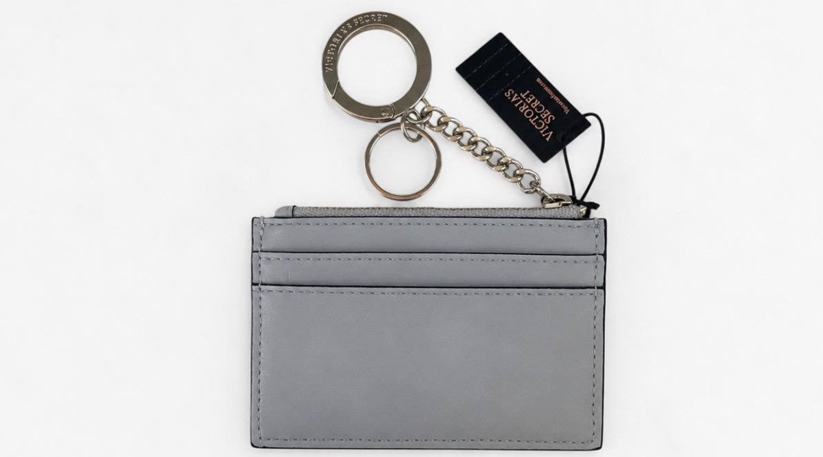 Victoria’s Secret Black Quilted Wristlet Wallet Clutch NWT Gold VS Logo