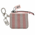 Victoria’s Secret Rhinestone Striped Mini Pouch Keychain NWT