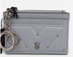 Victoria’s Secret Black Quilted Wristlet Wallet Clutch NWT Gold VS Logo