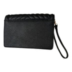 NWT Victoria’s Secret Black Wristlet Wallet Clutch Card Holder Zip