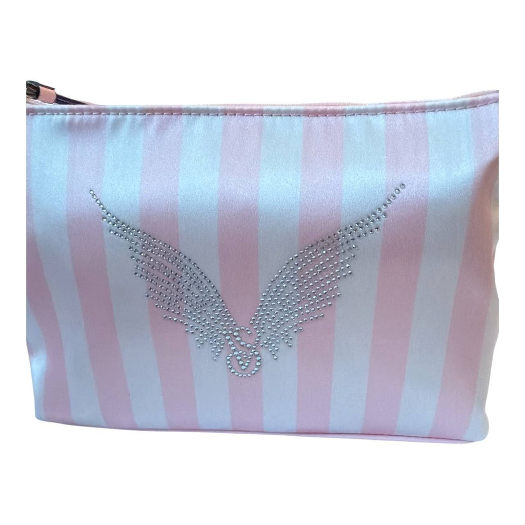 Victoria’s Secret Pink Stripe Makeup Cosmetic Pouch Bag NWT Travel