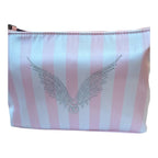 Victoria’s Secret Pink Stripe Makeup Cosmetic Pouch Bag NWT Travel