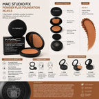 MAC Studio Fix Powder Plus Foundation NC45.5 12g Matte Powder Foundation New