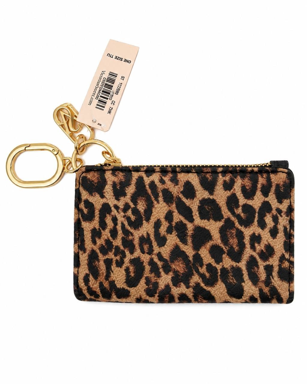 Victoria’s Secret Leopard Print ID Card Holder Keychain Wallet NWT