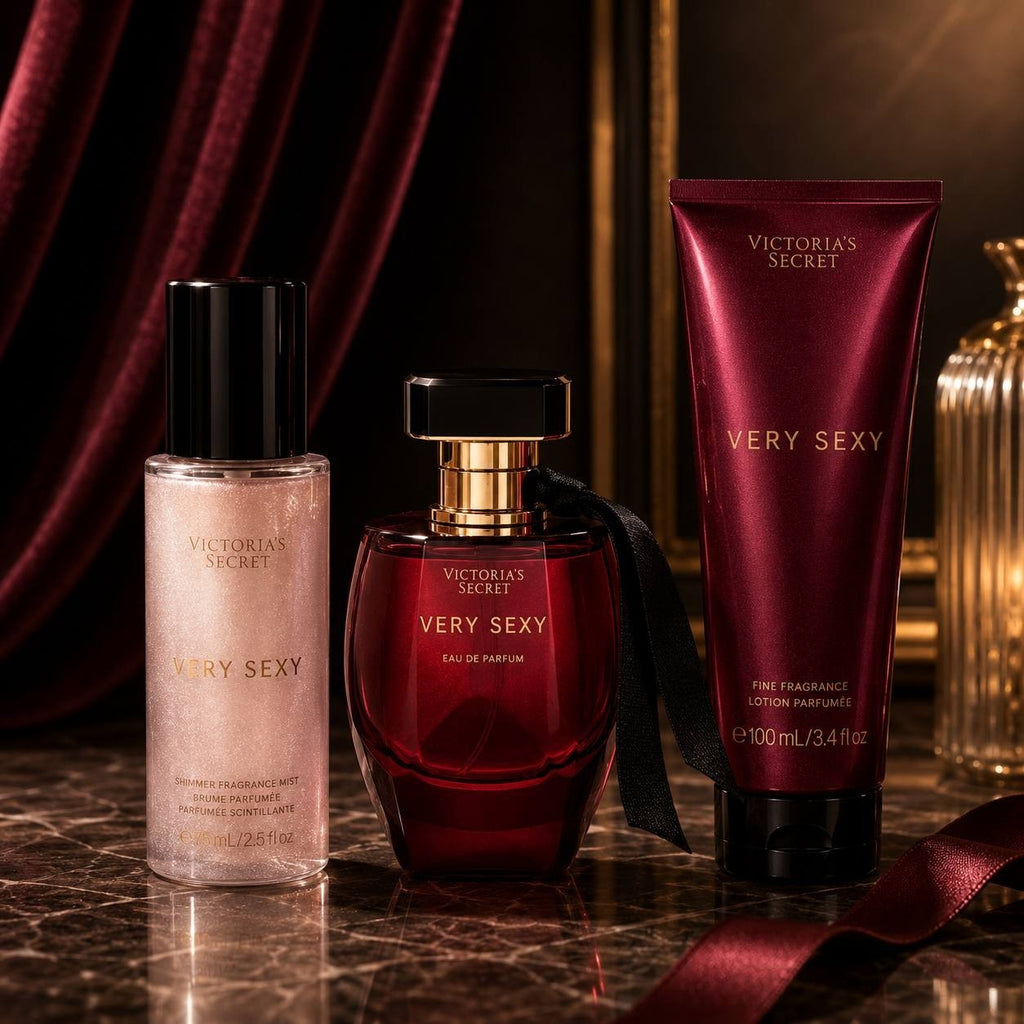 VS Very Sexy 3 Piece Gift Set Eau de Parfum Mist Lotion Gift Box New