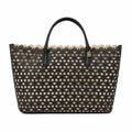 Victoria’s Secret Black Floral Cutout Tote Bag Canvas Insert Large Shopper Beach