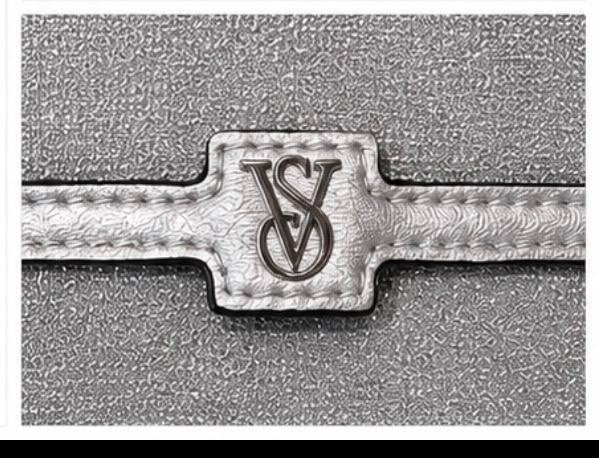 NWT Victoria's Secret Silver Glitter Crossbody Chain Bag Mini Purse