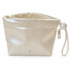 Victoria’s Secret Champagne Metallic Pearl Pouch Wristlet NWT