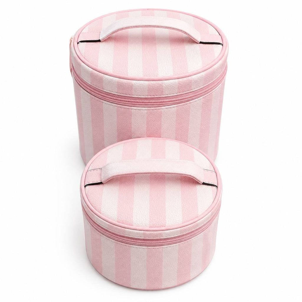 Victoria’s Secret Pink Stripe Cosmetic Case Set